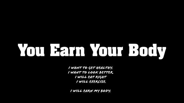 Fitness Motivation - Earn Your Body Now - voxifit